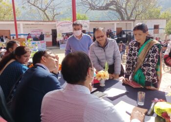 विकासखण्ड भिलंगना के GIC डांगी में लगा बहुउद्देशीय शिविर