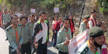 स्वच्छता एवं नशा मुक्त अभियान, तिलवाड़ा सुमाड़ी  में निकाली रैली