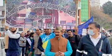 22वां राज्य स्थापना दिवस पर नई टिहरी में दी गई शहीदों को श्रद्धांजलि