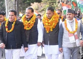 युवा कांग्रेस जिला अध्यक्ष संदीप कुमार का हुआ भव्य स्वागत