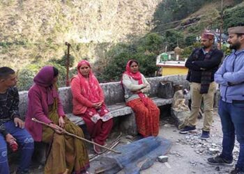 रुद्रप्रयाग के मरोड़ा गांव में भी हो रहा भू धंसाव