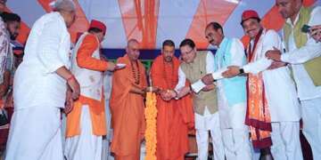 दिल्ली स्थित बुराड़ी में केदारनाथ मंदिर का भूमिपूजन