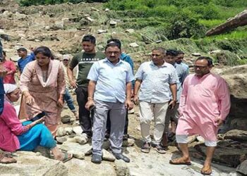 अब घुत्तू भिलंग के चक्रगांव में फटा बादल, मलेथी में भारी नुकसान