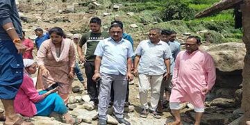 अब घुत्तू भिलंग के चक्रगांव में फटा बादल, मलेथी में भारी नुकसान