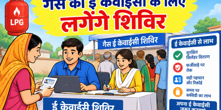 गैस सिलेंडर की ई-केवाईसी की टेंशन होगी खत्म, गांव गांव शिविर लगाने के निर्देश